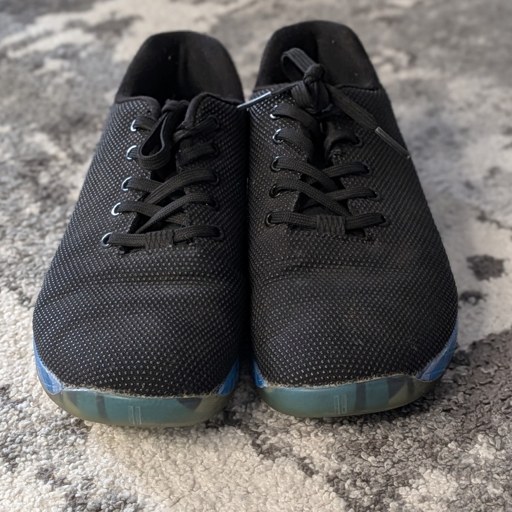 NOBULL SuperFabric Trainer Black Blue Gum Sole Unisex Training‎ Shoes - Picture 3 of 5